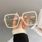 Moodsad Naiste &Uuml;legabariidilised Ruudukujulised Prillid Retro Naiste Valgust Blokeeriv Metallraamiga Prillid Trend Optilised Arvutiprillid 1PC