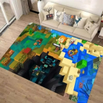 Stiilne 3D M-C Pikselkunsti Vaip Elutuba Magamistuba Vaip Lihtsalt Puhastatav Vaip Vastupidav Mugav Diivani Tooli Kodu Dekoor 120*160cm