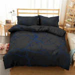 V&auml;lgu voodipesukomplekt Loodusn&auml;htus Must tekikoti komplekt Magamistoa voodi tekikatte jaoks V&auml;rviline voodikate US Full 200x230cm