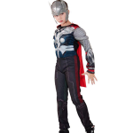 Avengers Endgame Thor Superkangelase Lihaste Kost&uuml;&uuml;m Peene T&ouml;&ouml;tlusega T&auml;iskasvanud Poistele Kids M black