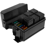 12 V kaitsme releekarp 6 pesa 5 kontaktiga 4 kontaktiga 40A professionaalsed ATC/ATO teraga kaitsmed metallklemmidega Veekindel auto veoauto kaitsmekarp must