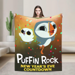 Puffin Rock Tekk Kvaliteetne Soe Pehme Voodipesu Viskad Talv Lapsed V&auml;li Muster Voodikate 30x40in