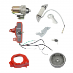 12V Elektriline Hooratas K&auml;ivituss&uuml;steem, Elektri-k&auml;ivituse &uuml;mberehituskomplekt, &Uuml;hilduv Honda GX160 5.5HP & GX200 6.5HP Startermootoriga h&otilde;be