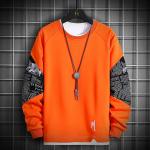 Single Road Crewneck Pusa Meeste Kevad Harajuku Suured Jaapani t&auml;navariided Must kapuuts Meeste Pusad Pusad Meestele 4XL oranž