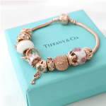 Naiste k&auml;ev&otilde;ru Kettpunutis PANDORA k&auml;ev&otilde;ru Pink gold 20cm