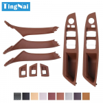 RHD parempoolne juhi siseukse akna l&uuml;liti paneeli t&otilde;mbek&auml;epide 7 tk komplekt BMW F10 F11 F18 520 523 525 528 jaoks Model A Champagne