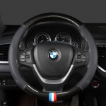 Auto s&uuml;sinikkiust nahast roolikatted, sisetarvikud 38cm BMW F01 F06 F30 F10 F15 F16 F20 F21 F25 autole 2