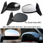 Auto stiilis soojendusega elektriline tiiva k&uuml;lgmise tagapeegli komplekt Skoda Fabia MK2 jaoks 2007 2008 2009 2010 2011 2012 2013 2014 1pc Right SideIC7