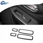 Carbon Fiber Window Switch Panel Ring Trim Cover Bezel for Jeep Grand cherokee