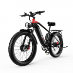 DUOTTS F26 T&auml;iskasvanutele M&otilde;eldud Kerge Elektrijalgratas 48V18AH 50-55KM 500W Mootor Kerge Kaal Suure J&otilde;udlusega Siledas H&otilde;bevalges v&otilde;i Julges Must-Punases E-jalgratas must/punane