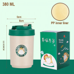 380/480ML Roostevabast terasest kohvikruus Kahekihiline tass kaanega Veetass Multifilmikruus Kingitus Temperatuur Kaasaskantavad vaakumtermosed Tass 380-480ml