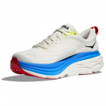 HOKA ONE ONE Bondi 8 Blanc De Blanc Virtual Blue Tennised 1123202-BVR 42