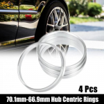 4pcs OD 70.1mm to ID 66.9mm Auto Hub Centric Rings Wheel Bore Center Spacer