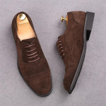 Mood Luksuslik Mood Meeste Suede Lapitehnika Vabaaja Kingad Mehelikud Paeladega Madalad Kingad Brogue'id Koduk&auml;imine Pulmakleit Ball Kingad Zapatillas Hombre 38 gray