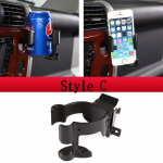 For Toyota FJ Cruiser 2007- Aluminum alloy Car Central Control trument Panel Phone Holder Car Accessories NEW Style C
