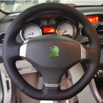 for Peugeot 308 RCZ 3008 5008 Hand-stitched Leather car Steering Wheel Cover leather