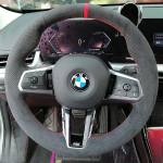 Hand-stitched Non-slip wear resistant high quality Leather Car Steering Wheel Cover For BMW X1 U10 U11 IX1 2024 1