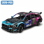 City Technical 2978tk Subaruced V&otilde;idus&otilde;iduauto Mudeli Ehitusklotsid Must Montaaž Superauto DIY Klotsid M&auml;nguasjad Lastele Kingitused