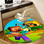 Minecrafti tegelase toolimatt &Uuml;mar vaip - Kontorivaip, Masinpestav, Libisemisvastane, Sobib elutubadesse, magamistubadesse 100cm blue