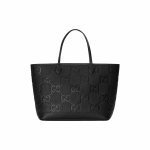 Gucci Double G logo suur mahtuvusega nahast kott-kott Naiste kott-kotid Must 726755-AABY0-1000 Shopping Bag Set(Basic Set+Shopping Bag)