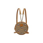 Gucci X Disney Koost&ouml;&ouml; Hiirekuninga Prindiga Logo Nahast Kett L&otilde;uend ja Nahk &Uuml;mmargune Kott Seljakott Naiste Seljakott Eebenipruun 603730-HWUBM-8559 Basic Set (Bag+Dust Bag)