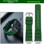Casio Small Square GW-B5600 GW-M5610 DW5600 GA2100 GM5600 jaoks Kvaliteetne Pehmest Silikoonist Meeste Metallist Konversiooniga Kella Rihm 21mm