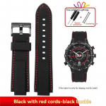 meeste Timex E-tide Compass T2N720 T2N721 TW2T76300 veekindel pehme silikoonkummist kellarihm koos t&ouml;&ouml;riistade ja kruvipintidega 24-16mm
