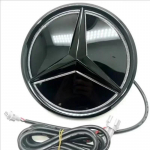Autokleeps Benz 2026 Uus Benz auto esiv&otilde;re logo Valguspeegli pind LED-m&auml;rk Embleem Helendav Dekoratiivne valgus Mercede jaoks White light