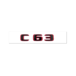 Suitable for Mercedes Benz rear letter sticker C63S GT63S S63LGLE53 SL63S modification W205 W206 C190 X290 W167 black red versi C63 Black and Red black
