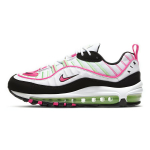 Nike Air Max 98 naiste vabaajajalatsid - valged ja rohelised h&uuml;perroosad CI3709-101 37.5