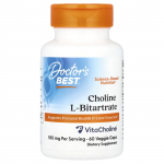 Doctor's Best, koliin-l-bitaaraat, 550 mg, 60 taimekapslit (275 mg kapsli kohta)