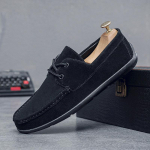 Meeste kingad Retro seemisnahast vabaajajalatsid libisemiskindlad jalutusk&auml;imiseks madalad kingad paeltega s&otilde;itmiseks Oes t&ouml;&ouml;ks Oxfordid Klassikalised vabaaja mokassiinid Zapatos Hombre 39 must