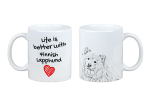Finnish Lapphund, Finnish Lapponian Dog - cup with a dog, cup with a photo, personalized gift from the Art-Dog brand