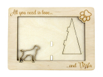 Vizsla I - Photo frame, engraved wooden frame, a lovely gadget for the dog lover by Art-Dog