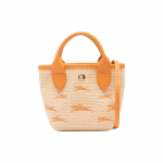 Longchamp Le Panier Pliage Logo Tikandiga Eemaldatav &Otilde;larihm P&otilde;hu tekstuuriga L&otilde;uend Mini &Otilde;la-Crossbody T&otilde;stekott Naiste kotid 10206HCF222 Shopping Bag (Basic Set+Shopping Bag)
