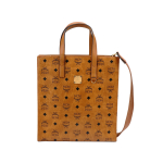 MCM Portuna Aren Monogrammiga K&auml;ekott Kaetud L&otilde;uendist &Otilde;lakott K&auml;ekott Unisex Kandekott Konjak MMTCSKC03CO001 Basic Set (Bag+Dust Bag)