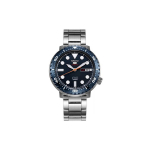 SEIKO 5 Automaatne Mehaaniline Liikumine Roostevabast Terasest Rihmaga K&auml;ekell Meeste Kellad Sinine Tihvriketas SRPC63J1 SRPC63J1 Blue Dial