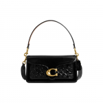 Coach Tabby 26 Minimalistlik Reljeefne Klassikaline Monogramm Riistvara Nahast K&auml;ekott Naiste k&auml;ekotid must CM554-B4BK Basic Set (Bag+Dust Bag)