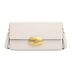 Coach Eliza 19 &Uuml;hev&auml;rviline Eemaldatava &Otilde;larihmaga Logoga Nahast Crossbody Kott V&auml;ike Naiste crossbody kott Kriidivalge CP045-IMCHK Basic Set (Bag+Dust Bag)
