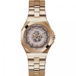 GUESS Empress H&otilde;bedane Roosa Kuld Roostevaba Teras Naiste Kvarts GW0551L3 h&otilde;be