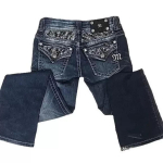 ZYLLO Gooti Naiste Teemanttikandiga Teksap&uuml;ksid Vintage Madala V&ouml;&ouml;kohaga Laiuvad Teksap&uuml;ksid Naistele Retro Y2k L&otilde;dvad Denim P&uuml;ksid High Streetwear P&uuml;ksid S sinine