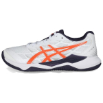 ASICS meeste Gel-Tactic 12 2E lai valge oranž sinine h&otilde;bedane v&otilde;rkpallijalatsid 1073A071-102 EU 45