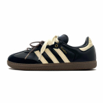 Adidas Originals SAMBA OG Slip Resistant Slip Resistant Low top Skateboard Shoes Unisex Black Yellow B75807(Team191-) 40