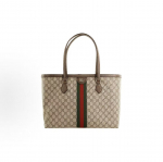 Gucci Ophidia Vana Lillemuster Logo Triibuline Kude Igap&auml;evaseks Kasutamiseks Mitmek&uuml;lgne L&otilde;uend Nahast Plaaditud Suure Mahutavusega Koguja Gift Set(Basic Set+Box+Shopping Bag) pruun/eebenmust
