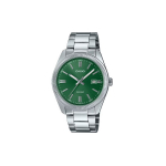 Casio Veekindel 50M Kvartsmehhanism Roostevabast terasest rihmaga K&auml;ekell Meeste kellad Roheline MTP-1302D-3A Regular Box,Green Dial