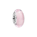 Pandora Disney Uinuv Kaunitar Helendav Klaasist Ripats Naiste Ripats Heleroosa 791658 F,Silver
