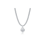 Tiffany & Co. Logo graveeritud sterlingh&otilde;bedast kaelakee Naiste kaelakee GRP03891 18
