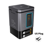 GaN 6-&uuml;hes 105W Magnetiline Juhtmevaba Laadija Alus 15W Kiire Juhtmevaba Laadimine Laua Dokkimisjaam iPhone16 15 14 13 Airpodile
