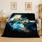 Klassikaline SSandbox Joonisfilm Pikselite Ehitusm&auml;ng Flanellist Tekk Pehme Soe Visketekk Magamistoa Elutoa Voodi Reisi Kingitus 75x100cm
