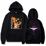 Anime Fashion Sport kapuutsid ja dressipluus One Piece Hoodie Unisex Hoodie Ace Printing Pullover Plus Size kapuutsid Lahtine dressipluus 4XL